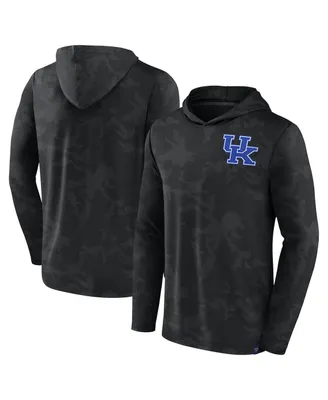 Men's Fanatics Black Kentucky Wildcats Camo Hoodie Long Sleeve T-shirt