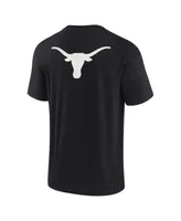 Men's and Women's Fanatics Signature Black Texas Longhorns Super Soft Short Sleeve T-shirt