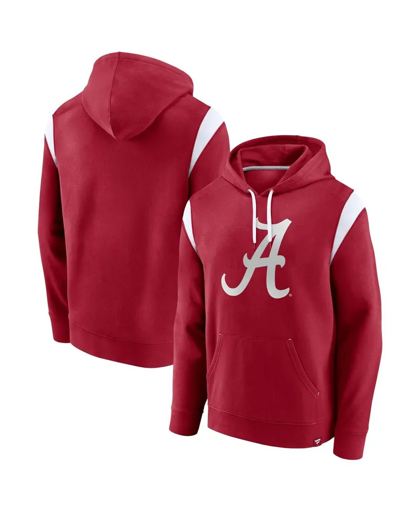 Men's Fanatics Crimson Alabama Tide Gym Rat Pullover Hoodie