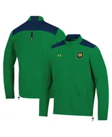 Men's Under Armour Green Notre Dame Fighting Irish 2023 Motivate Half-Zip Top