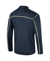 Men's Colosseum Navy Notre Dame Fighting Irish Cameron Quarter-Zip Windshirt