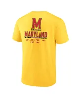 Men's Fanatics Gold Maryland Terrapins Game Day 2-Hit T-shirt