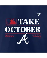Men's Fanatics Navy Atlanta Braves 2023 Postseason Locker Room T-shirt