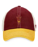 Men's Top of the World Maroon, Gold Arizona State Sun Devils Off-road Trucker Snapback Hat