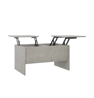 Coffee Table Concrete Gray 31.5"x19.7"x16.7" Engineered Wood