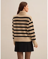 Lilysilk Women's The Tarra Stripe Sweater