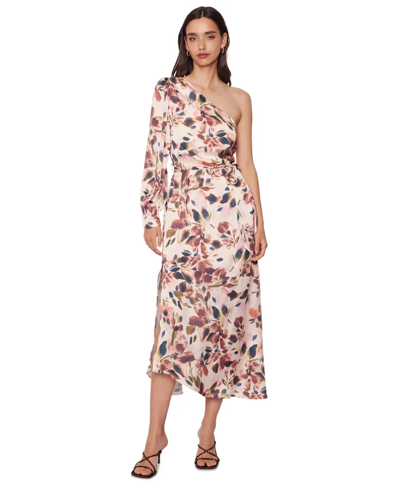 Lost + Wander Women's Thea Floral-Print One-Shoulder Maxi Dress