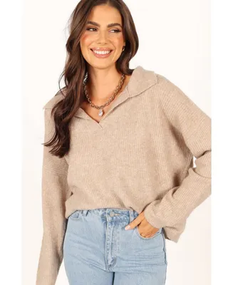 Petal and Pup Womens Shay Collar Knit Sweater