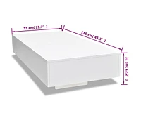 Coffee Table High Gloss White