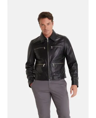 Men's Fashion Jacket, Nappa Black