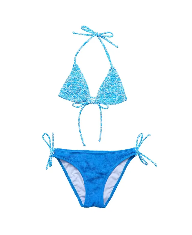 GOOD VIBES TRIANGLE SHIRRED BIKINI