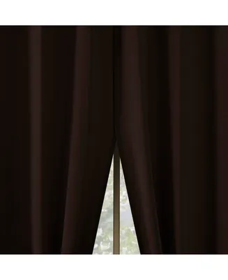 Brandon Magnetic Closure Room Darkening Grommet Curtain Panel Pair