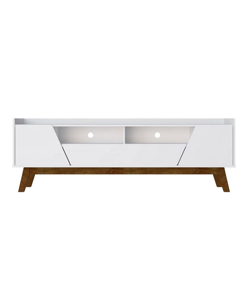 Manhattan Comfort Marcus 70.86" Medium Density Fiberboard 4-Shelf Tv Stand