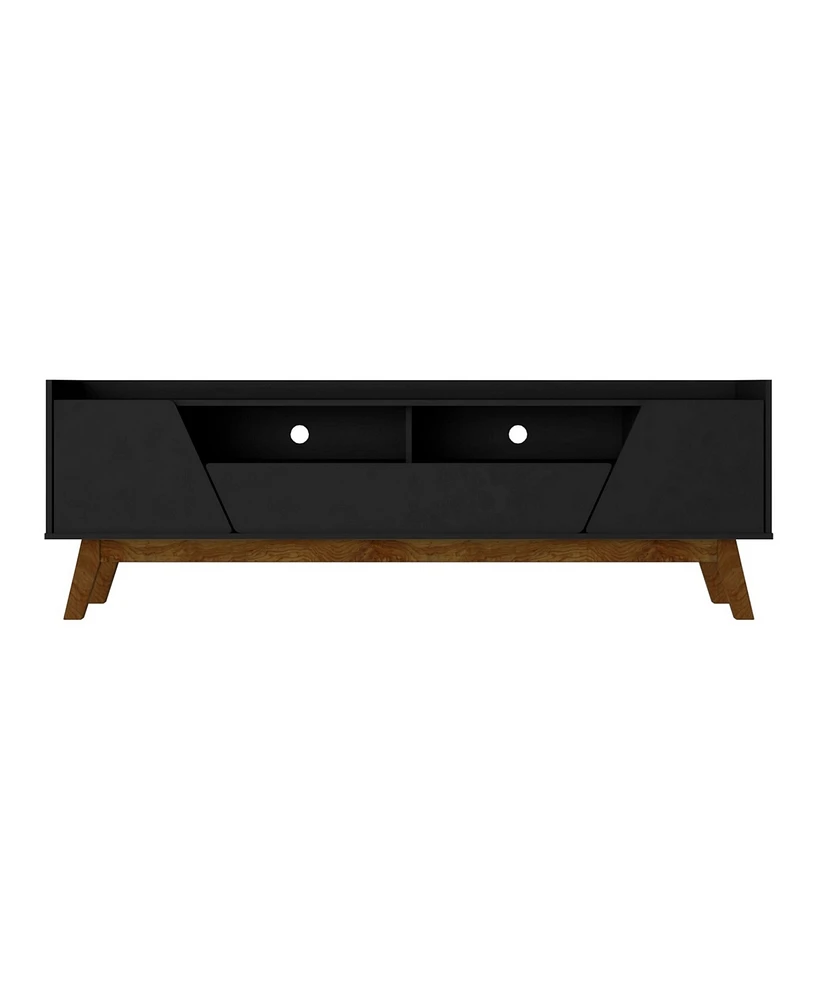 Manhattan Comfort Marcus 70.86" Medium Density Fiberboard 4-Shelf Tv Stand