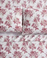 Tahari Home Toile 100% Cotton Flannel 4-Pc. Sheet Set, Full