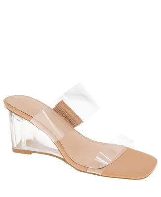 BCBGeneration Women's Lorie Double Band Wedge Sandal