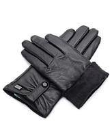 Women's Compress Snap Touchscreen Sheepskin Glove