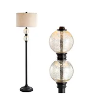 Jonathan Y January Glassmetal Led Floor Lamp