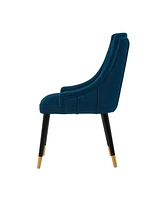 Manhattan Comfort Eda 22.83" Velvet Upholstered Dining Chair