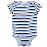 Luvable Friends Baby Boys Cotton Bodysuits 5pk