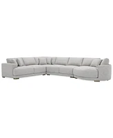 Closeout! Vasher 166" 4-Pc. Fabric Sectional Sofa with Cuddler, Created for Macy's