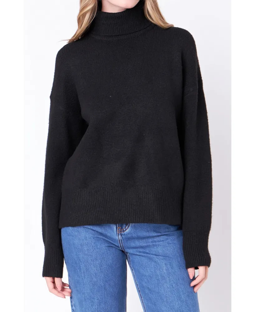 Women's Turtleneck Long Sleeve Sweater