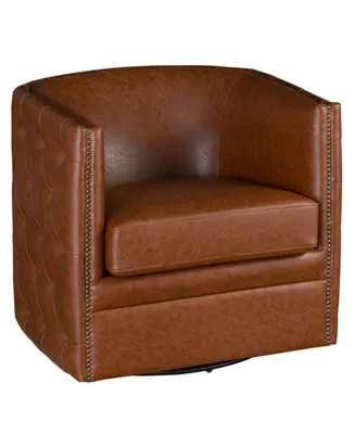 Madison Park Capstone Swivel Tufted Chair