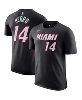 Men's Nike Tyler Hero Black Miami Heat Icon 2022/23 Name and Number T-shirt