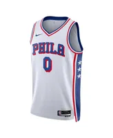 Men's and Women's Nike Tyrese Maxey White Philadelphia 76ers Swingman Jersey - Association Edition