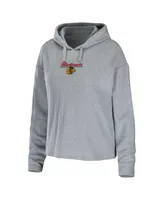 Women's Wear by Erin Andrews Heather Gray Chicago Blackhawks Logo Pullover Hoodie and Pants Sleep Set