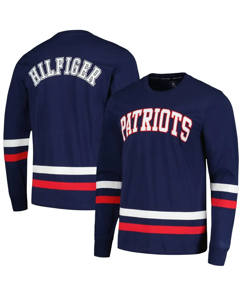 Men's Tommy Hilfiger Navy, Red New England Patriots Nolan Long Sleeve T-shirt