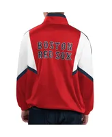 Men's Starter Red Boston Sox Lead Runner Full-Zip Jacket