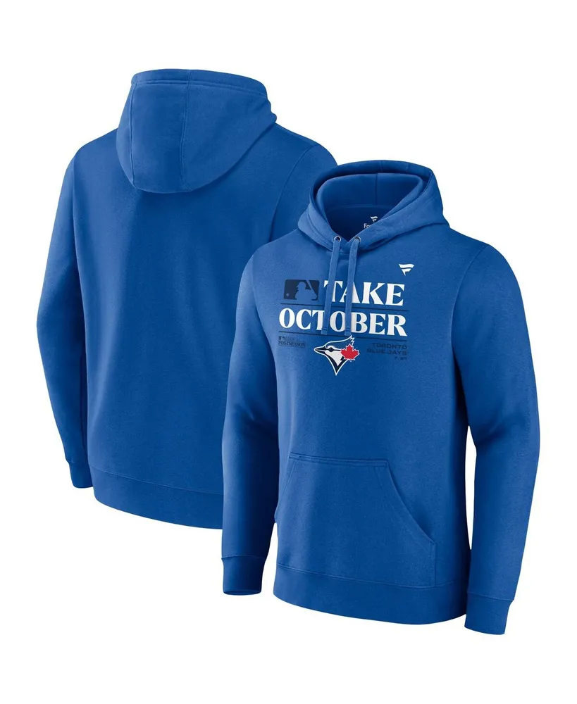 Men's Fanatics Royal Toronto Blue Jays 2023 Postseason Locker Room Pullover Hoodie