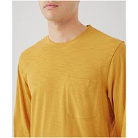 Organic Cotton Field Midweight Slub Long Sleeve Crew Tee