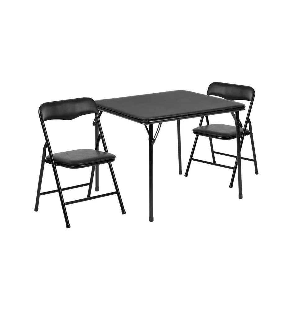 Kids 3 Piece Folding Table And Chair Set - Activity