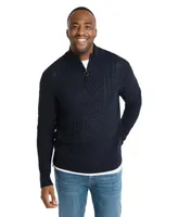 Johnny Bigg Mens Gibson Cable Half Zip Sweater