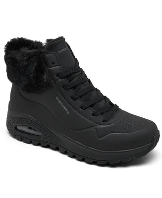 Skechers Women's Uno Rugged - Fall Air Casual Sneaker Boots from Finish Line
