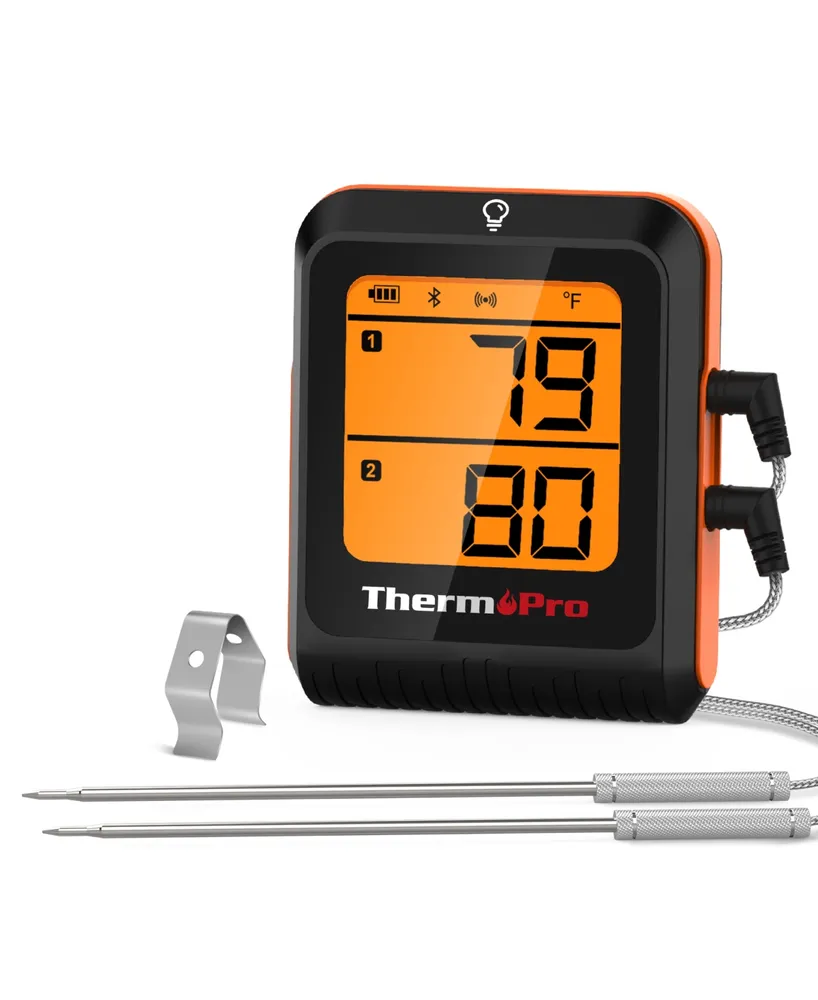 ThermoPro Pack of 1 Twin TempSpike 500' Truly Wireless Meat Thermometer  with 2 Meat Probes