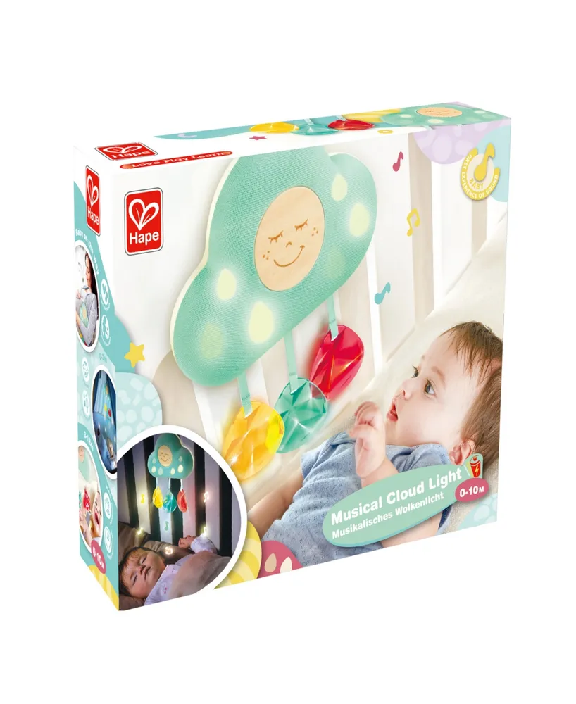 Hape Musical Cloud Light Baby Crib Toy