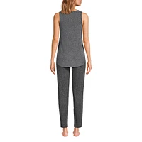 Lands' End Women's Cozy 3 Piece Pajama Set