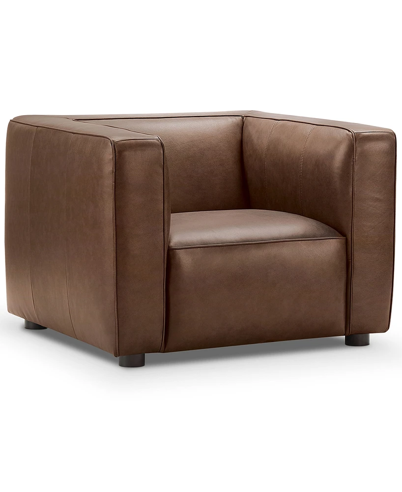 Blake 42" Leather Modern Deep Seat Chair