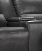 Raymond 86" Leather Power Reclining Sofa