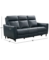 Tanya 86" Leather Power Reclining Sofa with Power Headrest