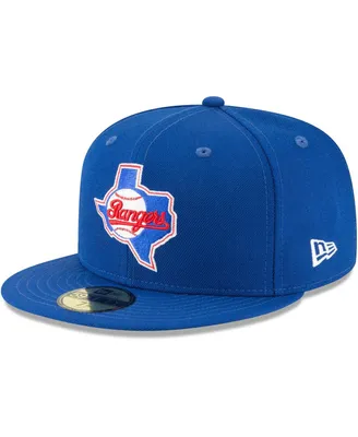 Men's New Era Blue Texas Rangers Cooperstown Collection Wool 59FIFTY Fitted Hat