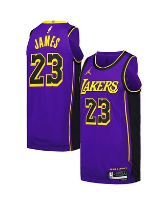 Men's Jordan LeBron James Purple Los Angeles Lakers Authentic Player Jersey - Statement Edition