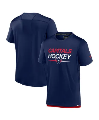 Men's Fanatics Navy Washington Capitals Authentic Pro Tech T-shirt