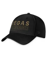 Men's Fanatics Black Vegas Golden Knights Authentic Pro Road Flex Hat