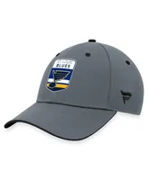 Men's Fanatics Gray St. Louis Blues Authentic Pro Home Ice Flex Hat