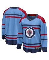 Men's Fanatics Light Blue Winnipeg Jets Anniversary Premier Breakaway Jersey