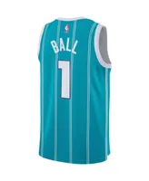 Big Boys Nike LaMelo Ball Teal Charlotte Hornets Swingman Jersey - Icon Edition